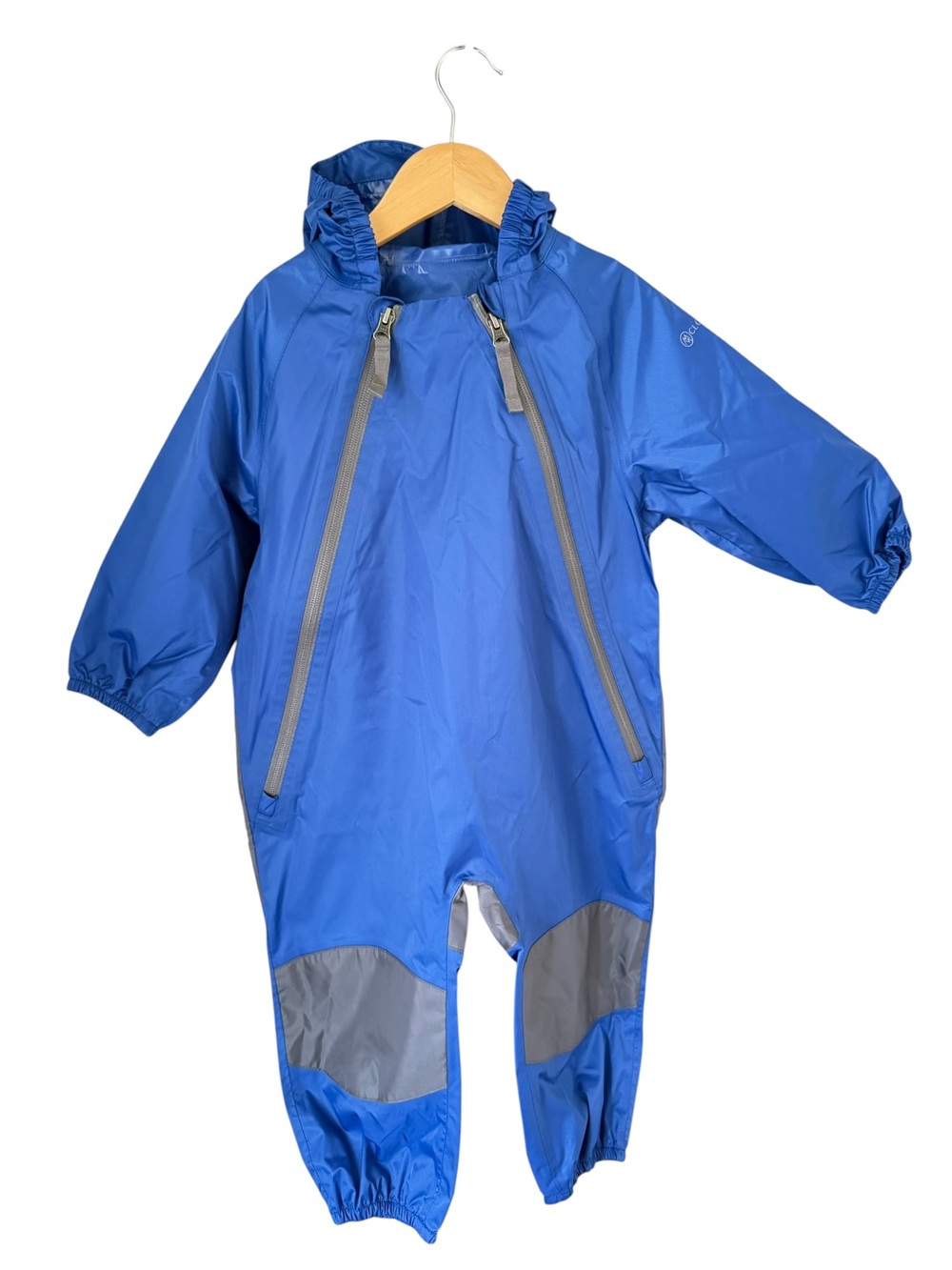 Cloudveil Blue Waterproof Kids Rainsuit with Hood